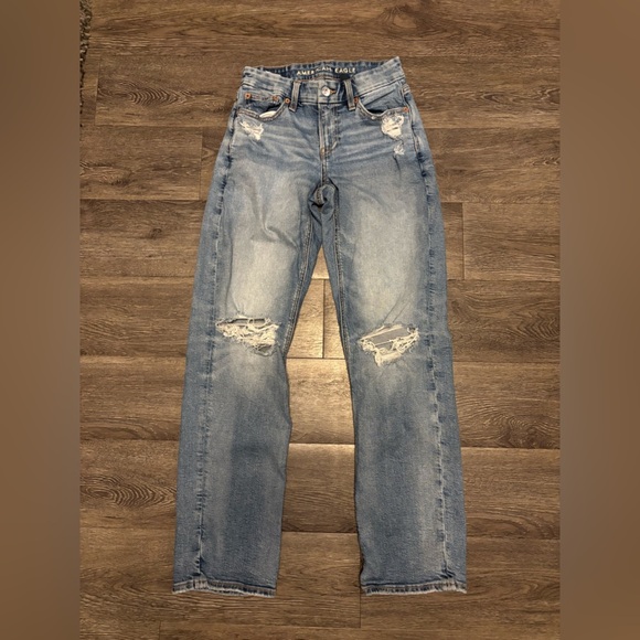 American Eagle Outfitters Denim - American Eagle Outfitters Light Blue distressed Denim Jeans